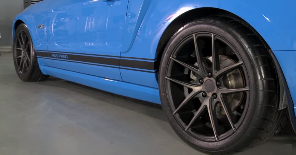 2014 Mustang GT with niche targa matt black wheels